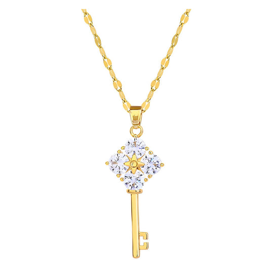 The Golden Key to My Heart Necklace