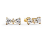 The Gold Bow Grace Stud Earrings