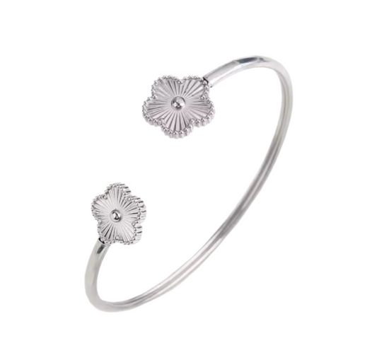 The Silver Clover Aura Bangle (PRE-ORDER)