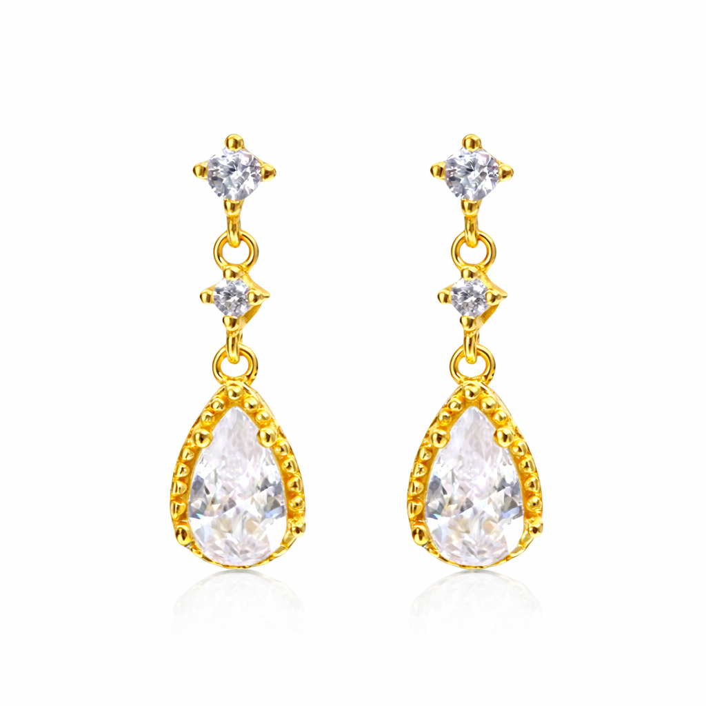 The Gold Elowen Teardrop Stud Earrings