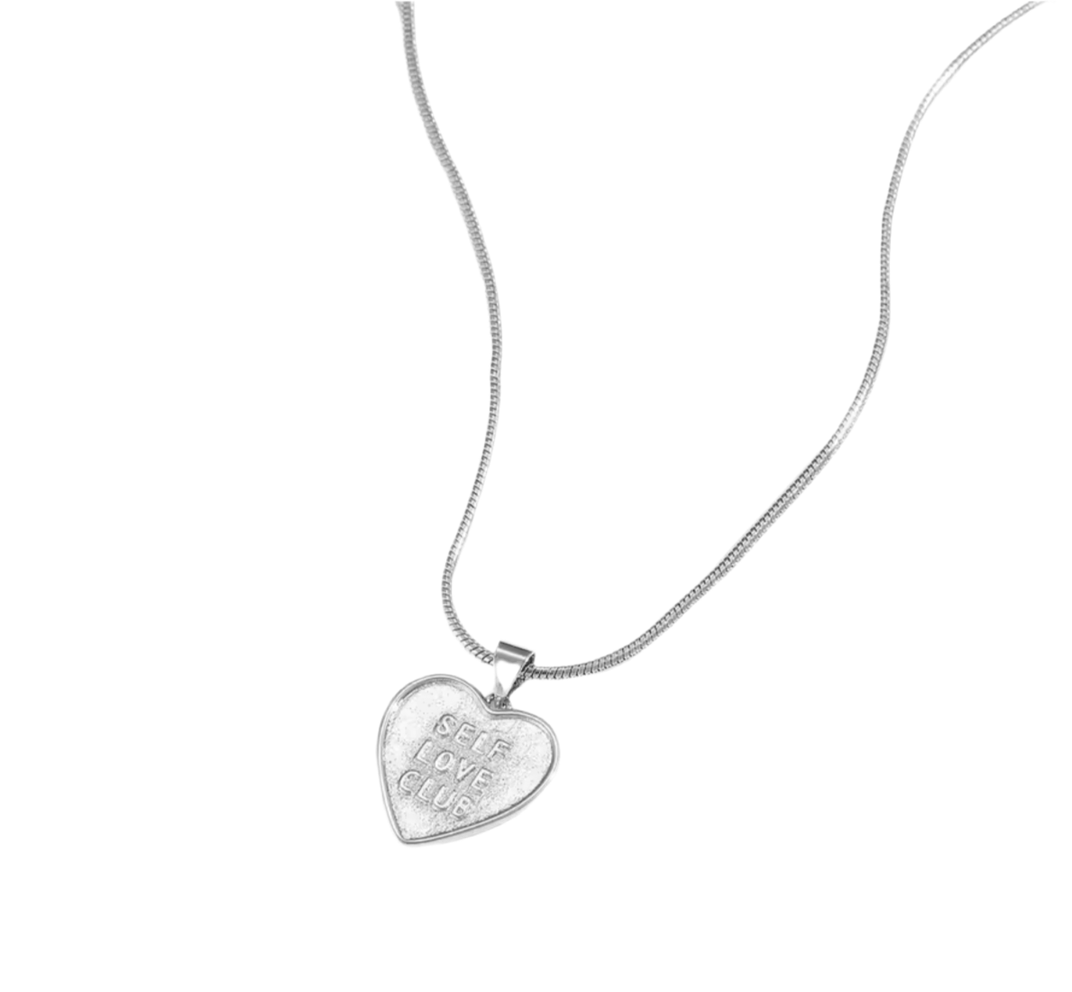 Silver Love Club Necklace