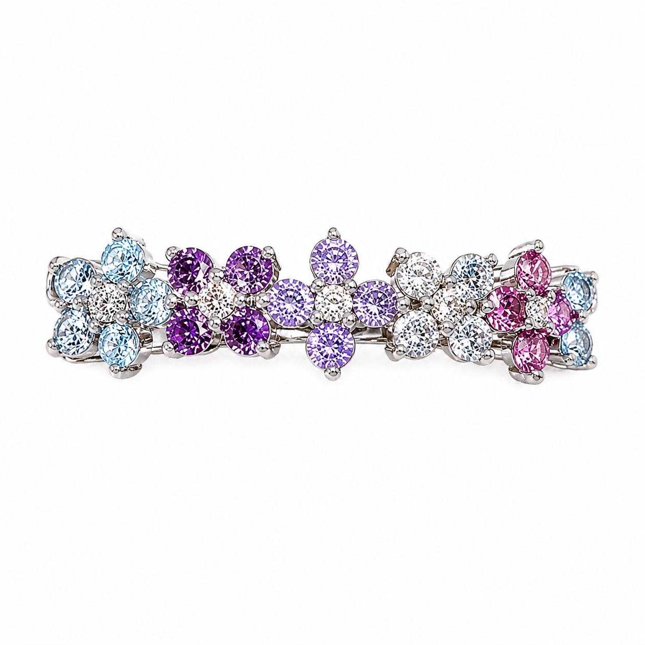The Silver Pastel Candy Luna Flower Adjustable Ring