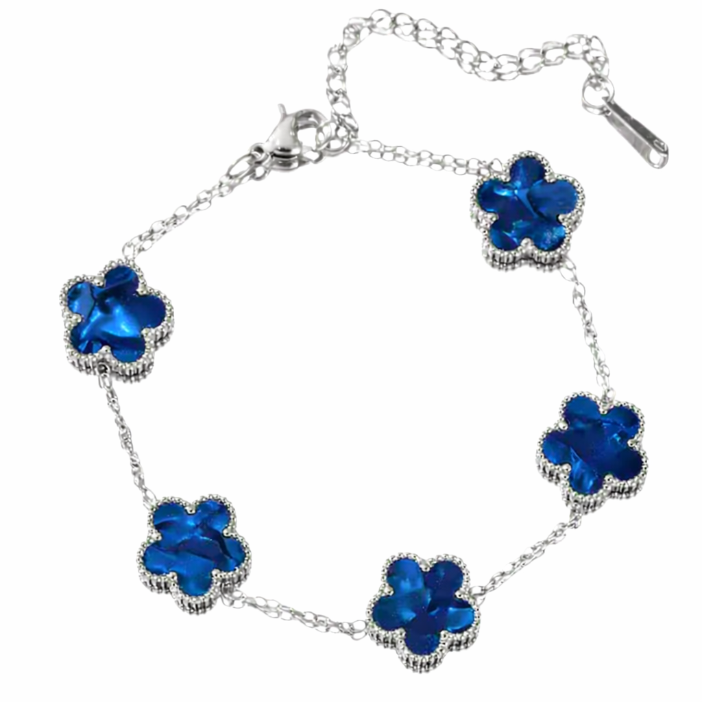 The Silver Sky Galactic Amara Flower Bracelet