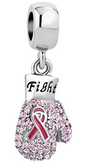 The True Fighter Charm - Breast Cancer Awareness