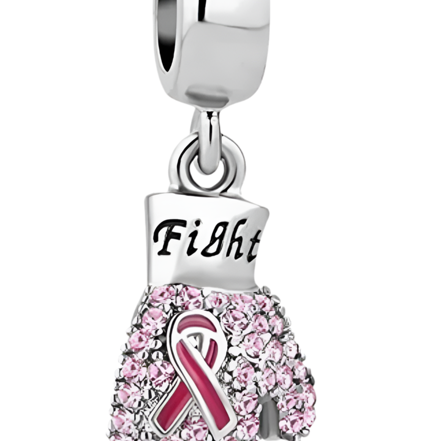 The True Fighter Charm - Breast Cancer Awareness