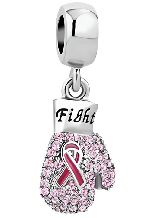 The True Fighter Charm - Breast Cancer Awareness