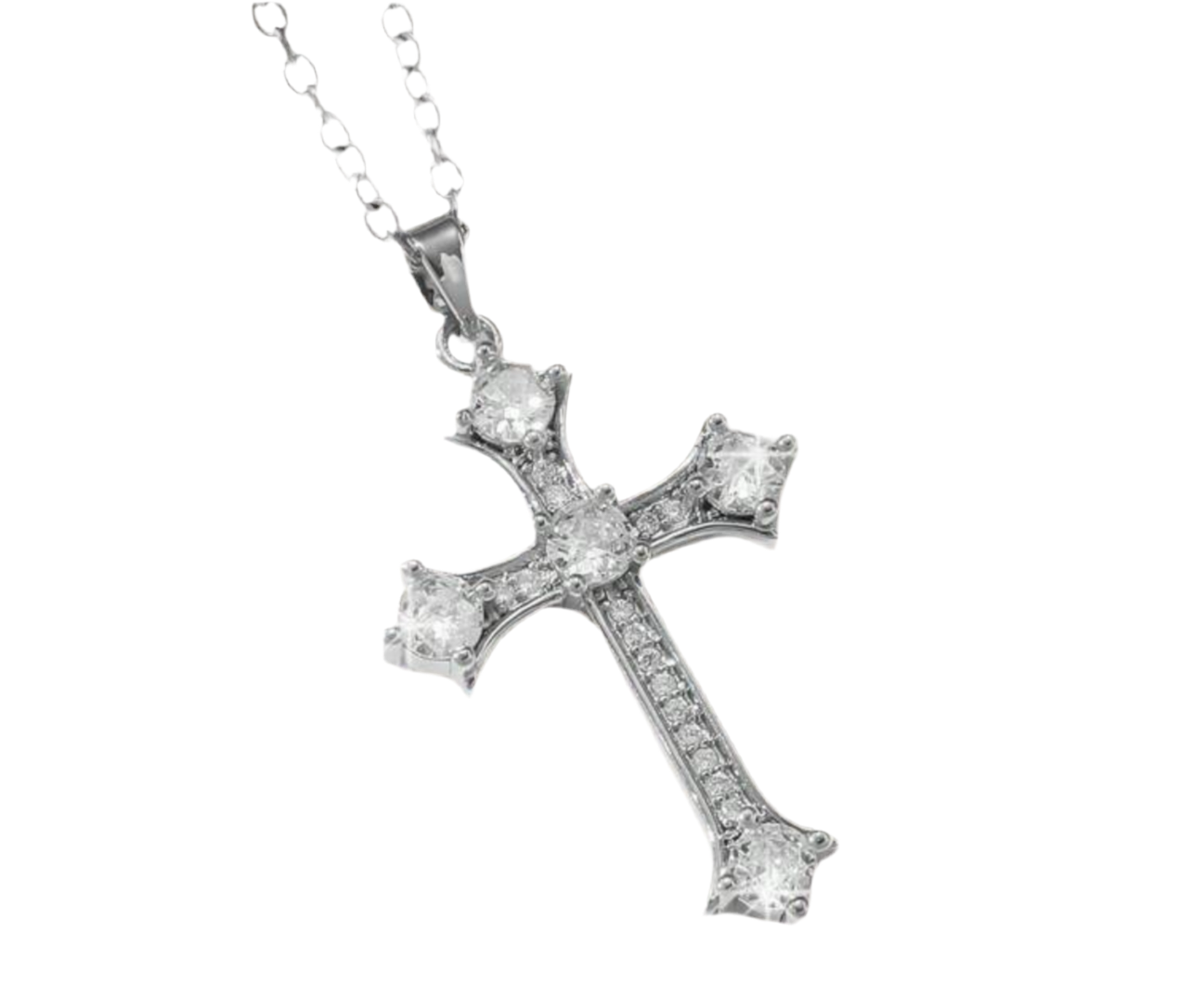 The Silver Luxe Cross Necklace