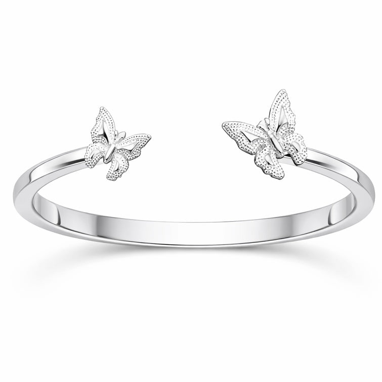 The Silver Butterfly Dreams Bangle