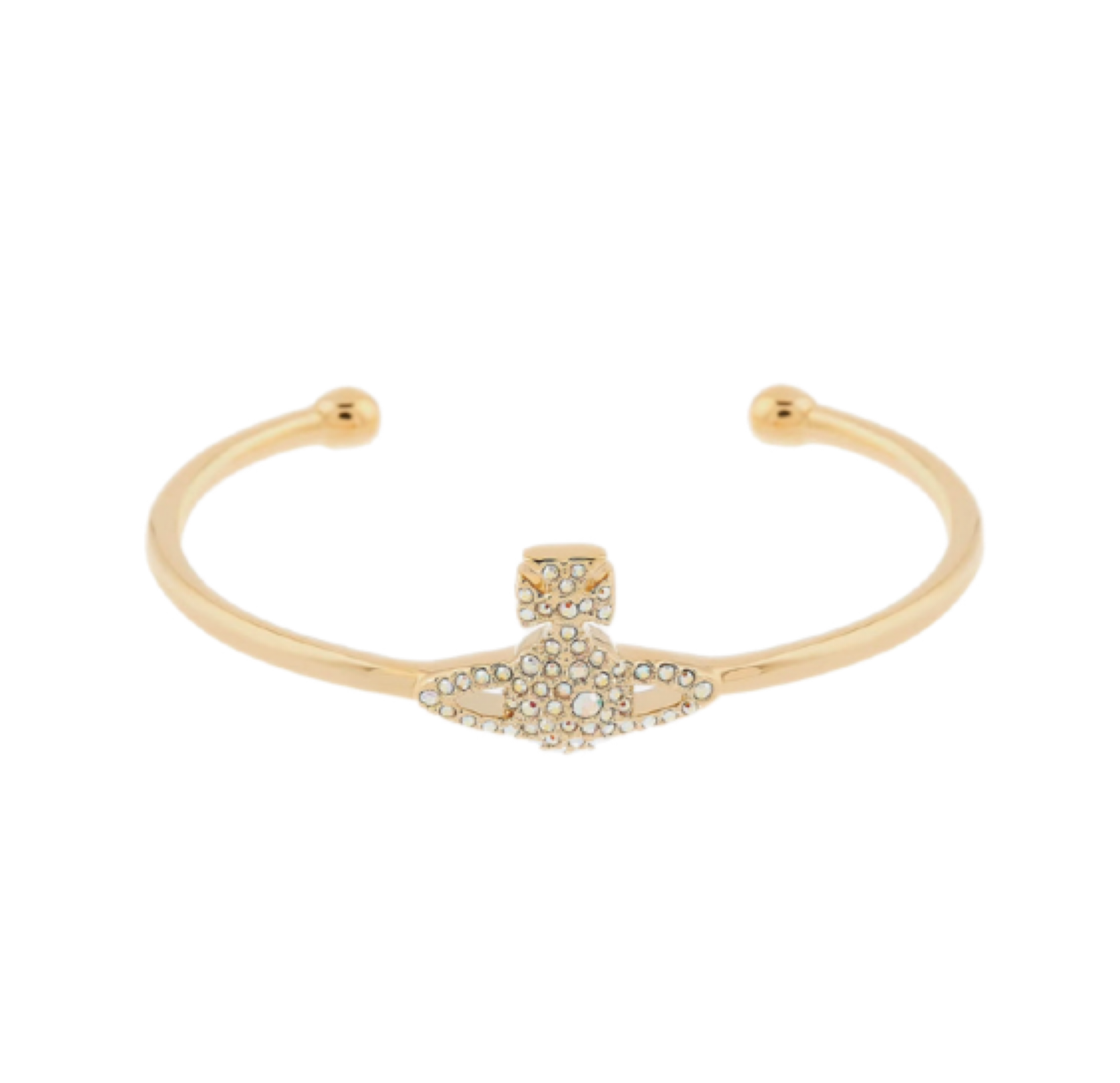 The Gold Saturn Planet Luxe Gem Bangle