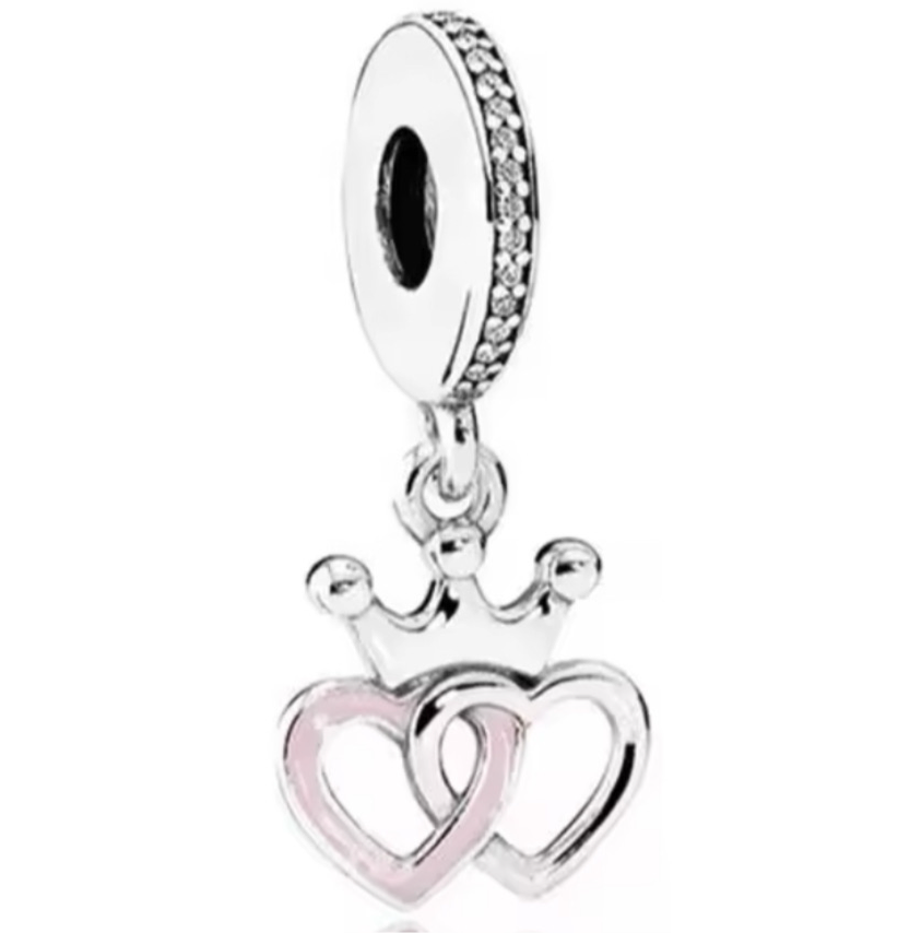 The Crowned Hearts Charm