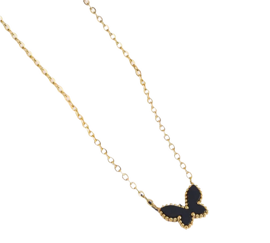 The Golden Black Magic Butterfly Necklace