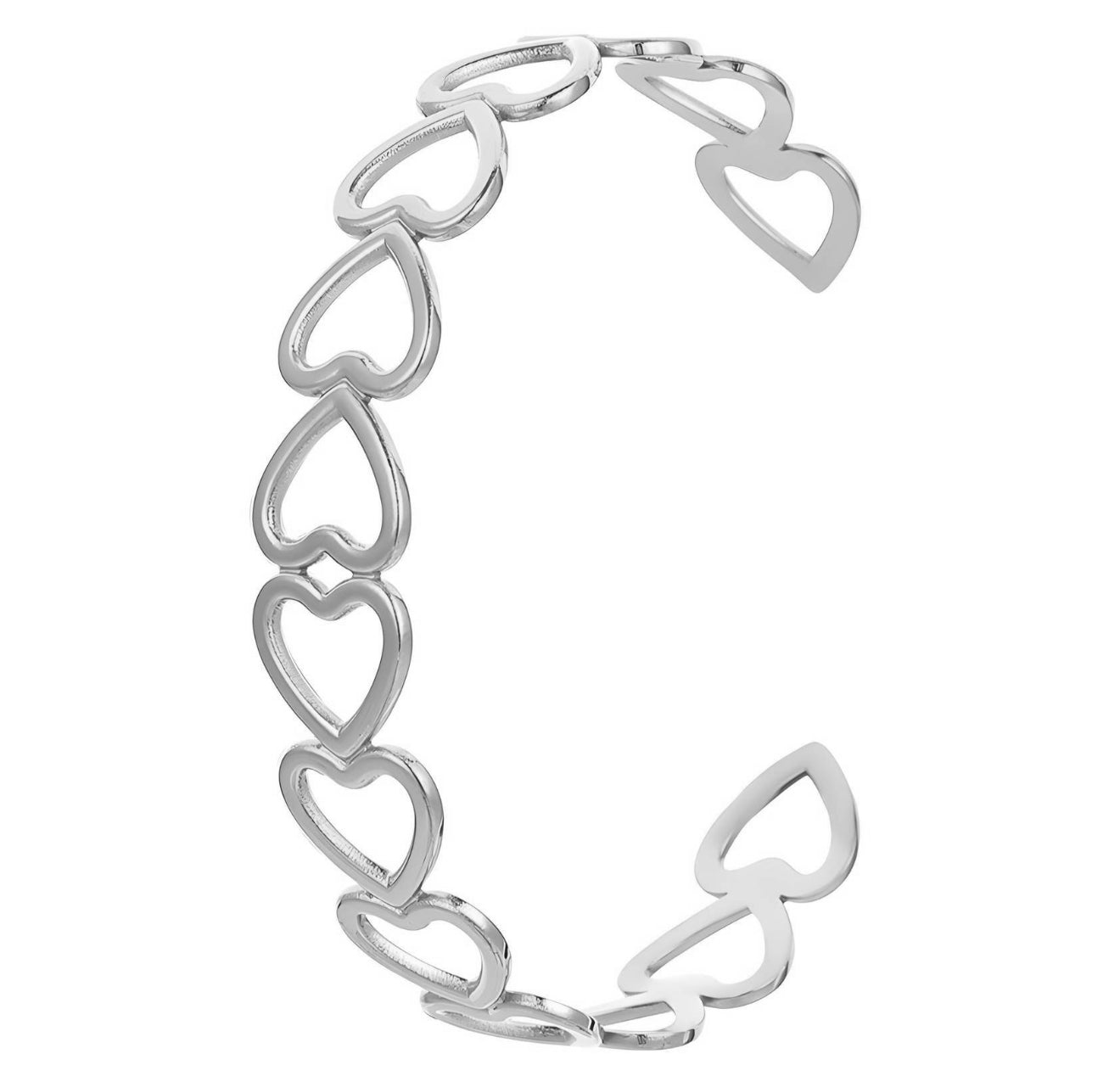 The Silver Adore You Bangle