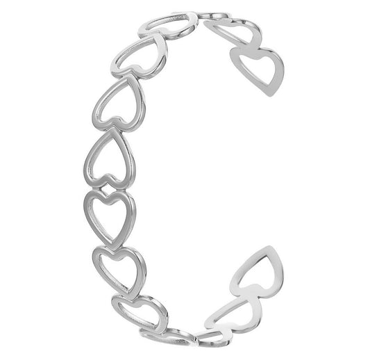 The Silver Adore You Bangle
