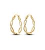The Gold Lustrous Infinity Hoops Earrings