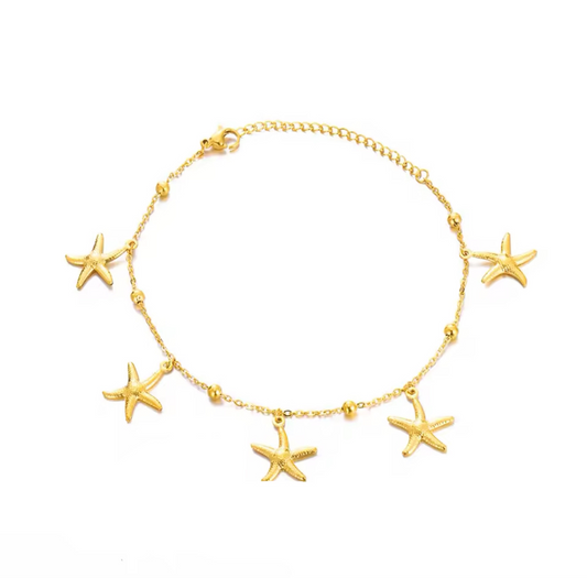 The Luxè Ariel Starfish Anklet