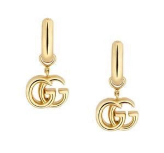 The Gold GG Dangle Hoops