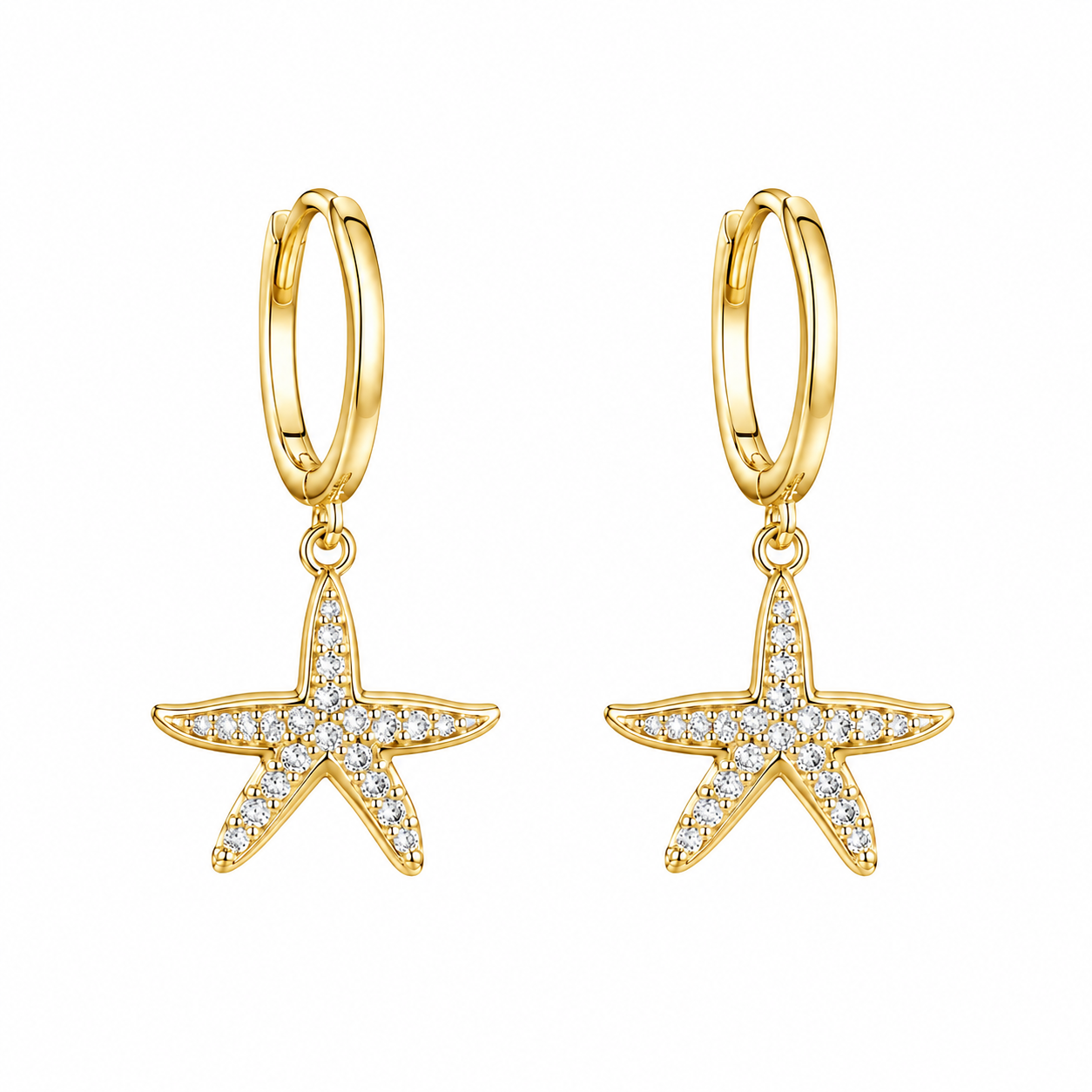 The Gold Baby Starfish Huggies