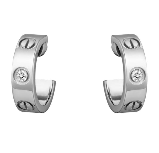 The Silver Gemstone Deluxe Earrings