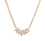 The Gold Dainty Aurelia Princess Crown Gemstone Necklace
