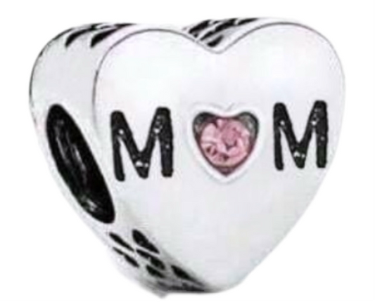 The Cherished Heart Mum Charm