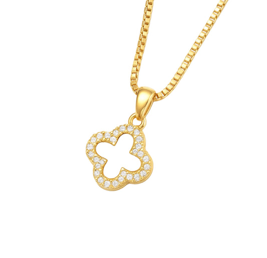The Gold Clover Lumière Pendant Necklace