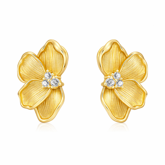 The Gold Kalani Hawaii Bloom Studs