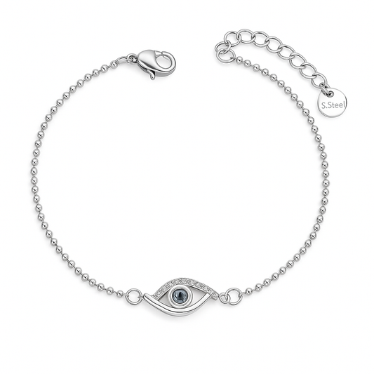 The Silver Good Luck Eye Bracelet