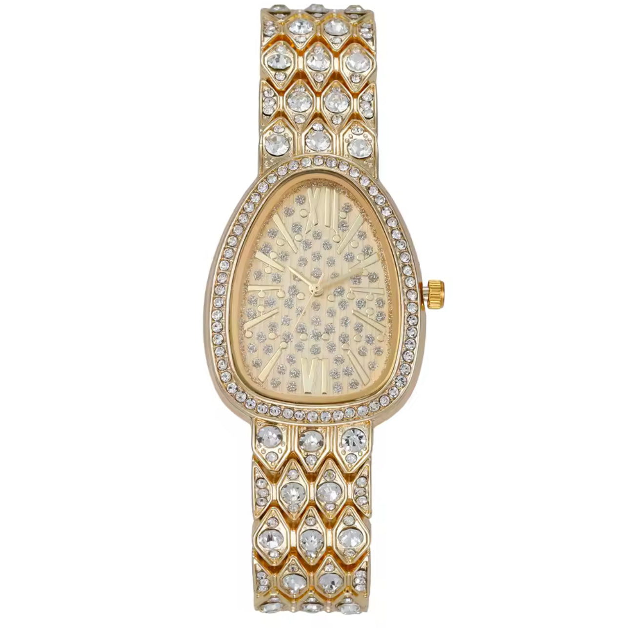 The Gold Diamanté Mosaic Hour Watch