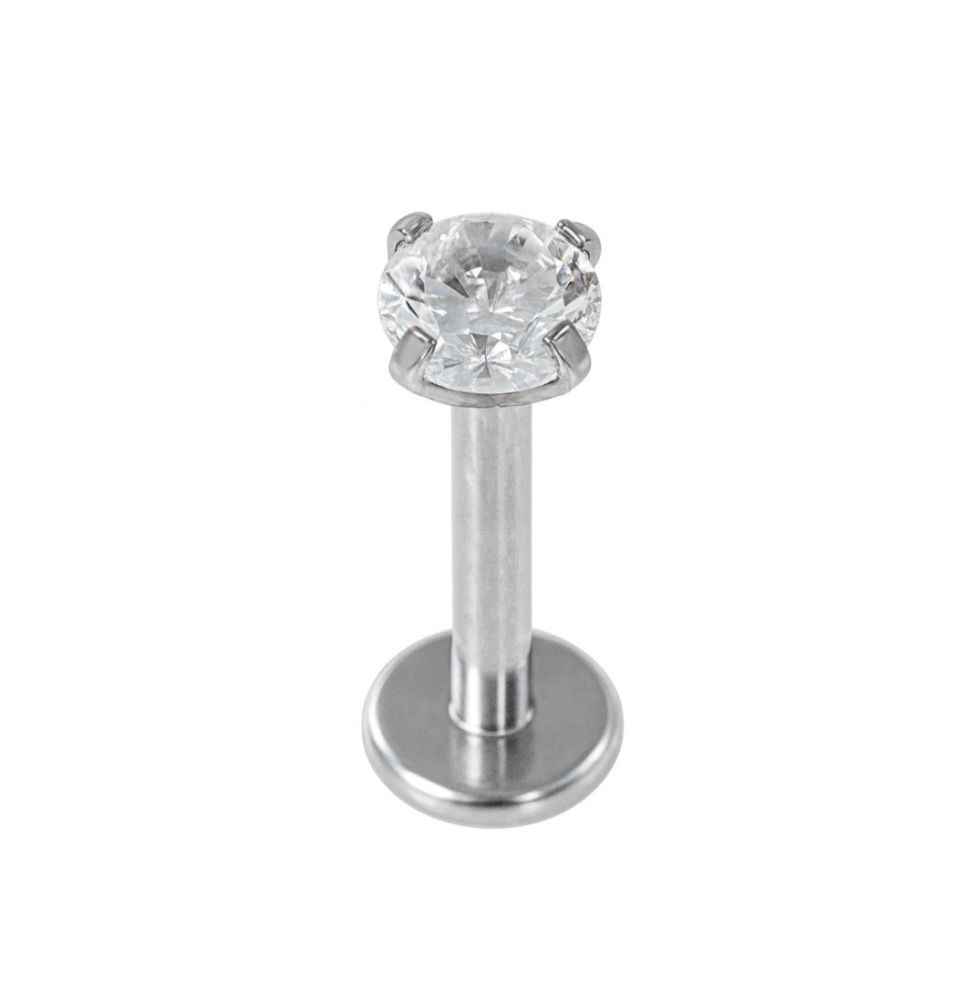 The Silver Lumieré Gemstone Helix Piercing