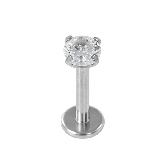 The Silver Lumieré Gemstone Helix Piercing