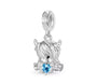 The Silver Blue Enchanté Highland Cow Charm