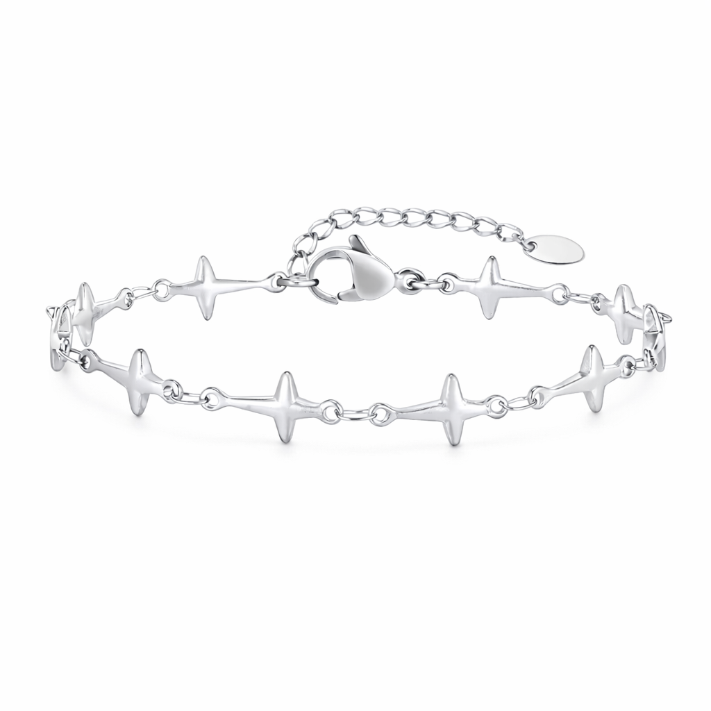 The Silver Shooting Star Bracelet