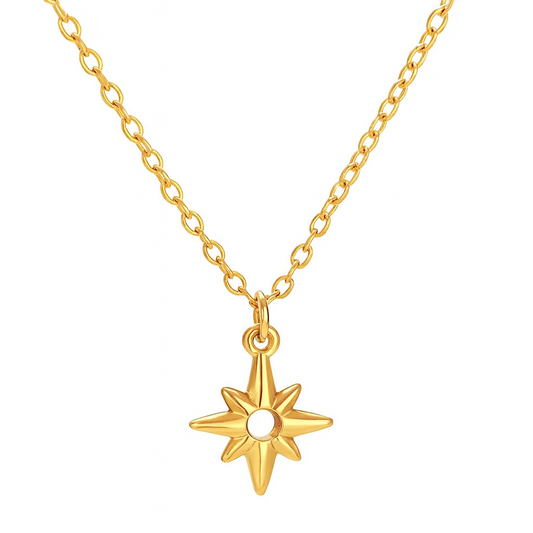 The Gold Winter Star Solace Necklace