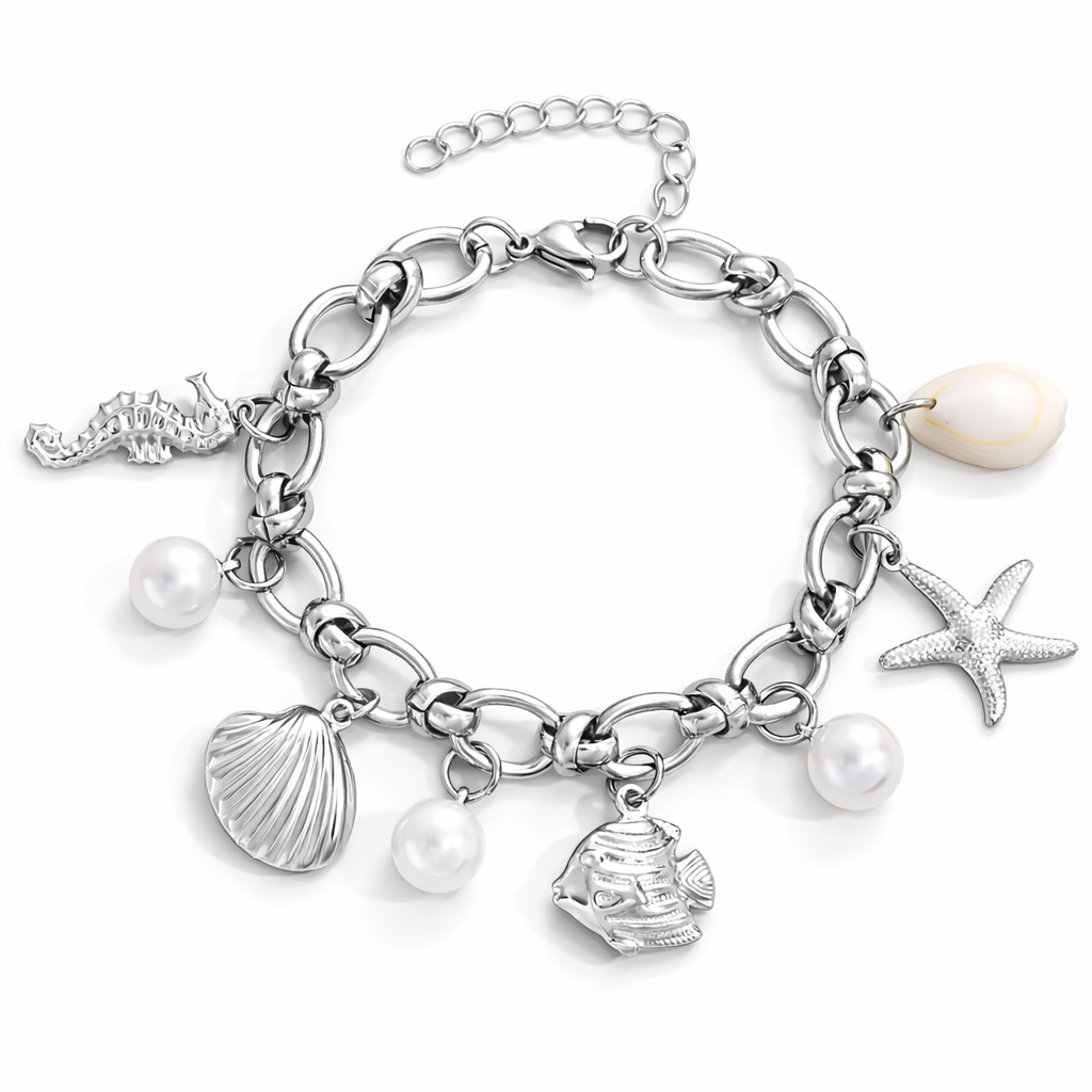 The Silver Outer Banks Treasurè Pearl Bracelet