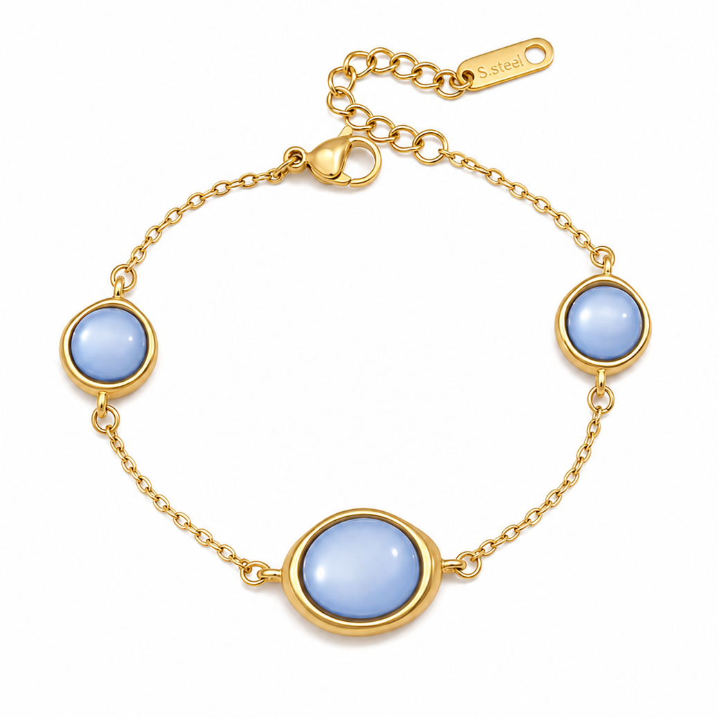 The Gold Bleu Lapis Bracelet