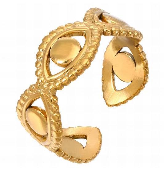 The Gold Enchanted Evil Eye Ring