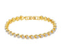 The Gold Ari Hearts Tennis Bracelet