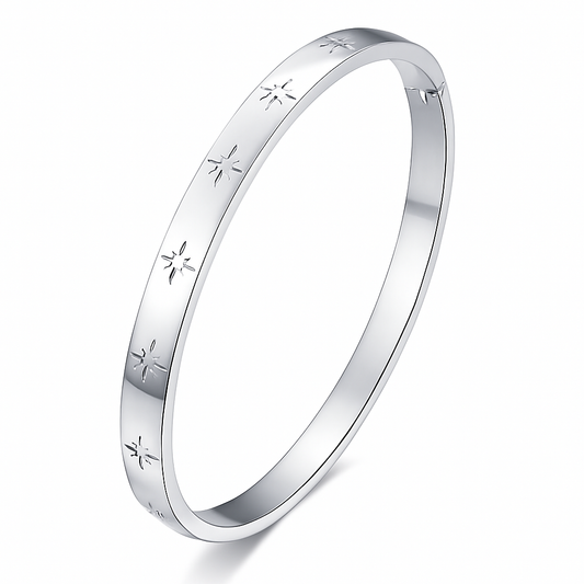 The Silver Polaris Star Bangle