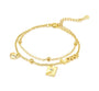 The Gold Love Letter Charm Bracelet