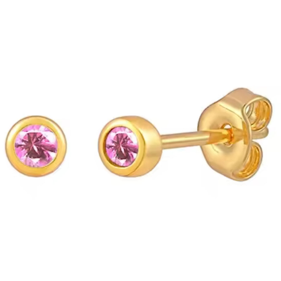 The Golden Dainty Pink Studs