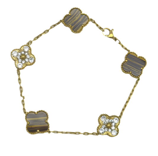 The Golden Mirage Etoilè Arabia Clover Bracelet
