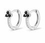 The Mini Luna Clover Flower Hoops
