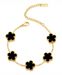 The Noir Étoile Luxe Flower Bracelet
