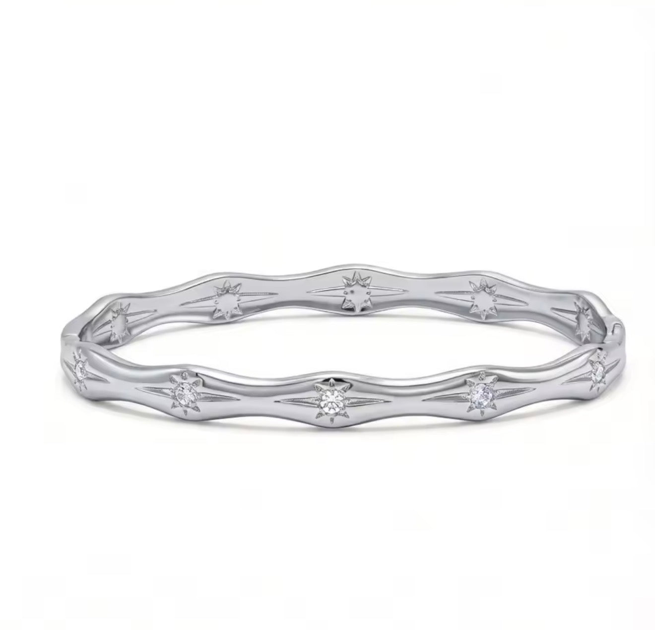 The Silver Verity Star Bangle