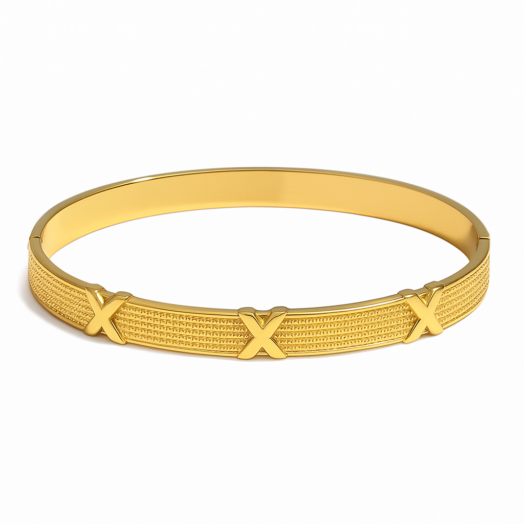 The Gold Gemma Kiss Bangle