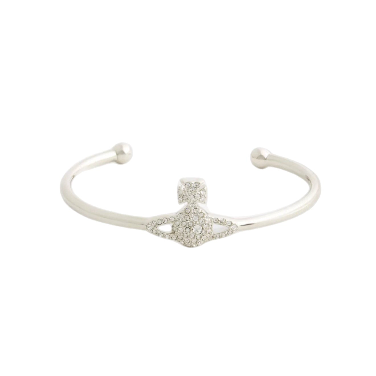 The Silver Saturn Luxe Gem Bangle
