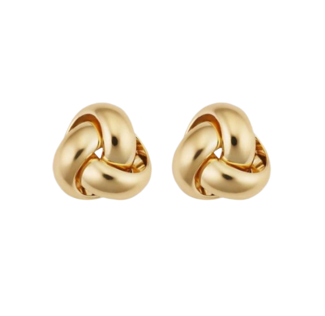 The Golden Éternité Knot Holiday Beach Hut Studs