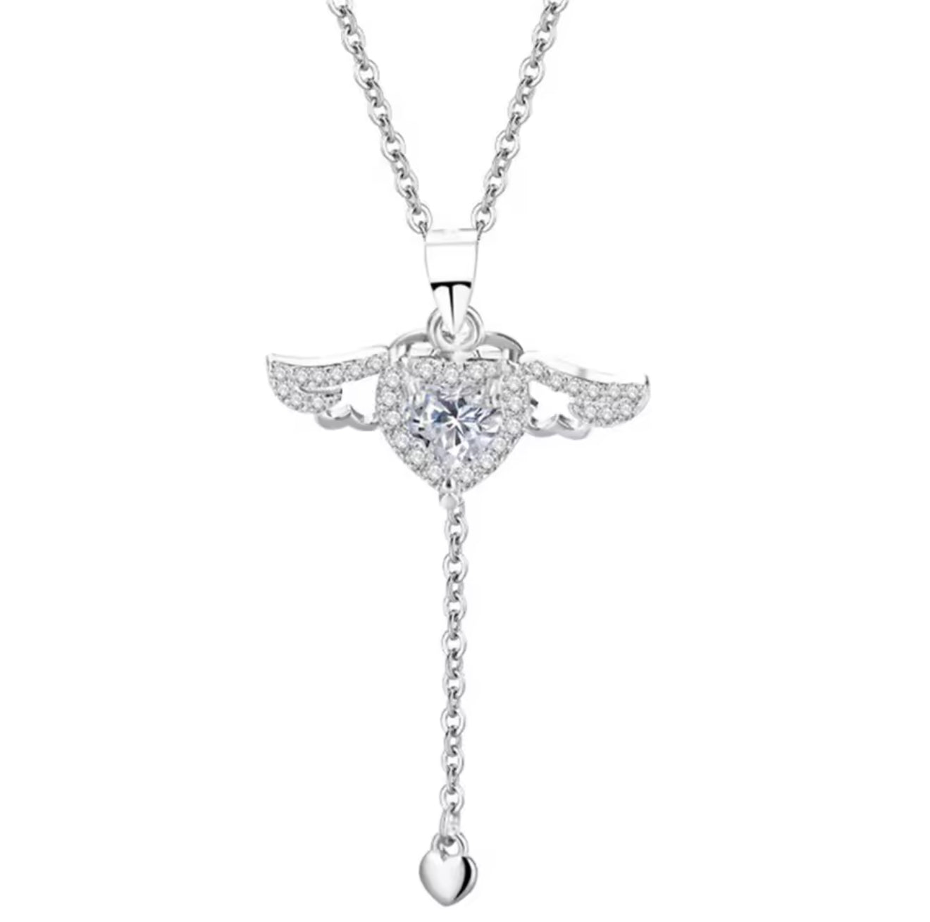 The Dreamy Silver Celestial Angel Necklace