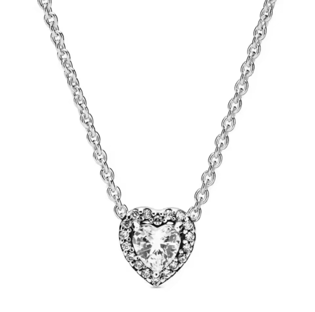 The Silver Celestial Heart Pendant Necklace