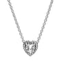 The Silver Celestial Heart Pendant Necklace